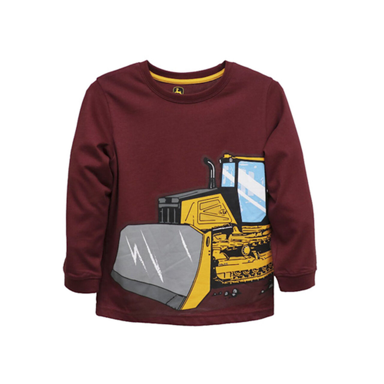 Maroon Long Sleeve Bulldozer T-Shirt Sz 7 - LP816577,  image number 0