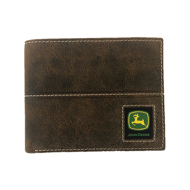 Distressed Leather Bifold Wallet - LP74726, 