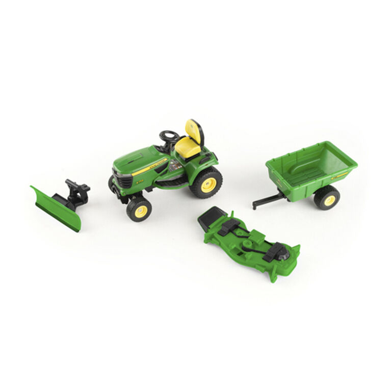 1:16 Scale X758 Lawn Tractor, Blade, Cart - LP81014, 