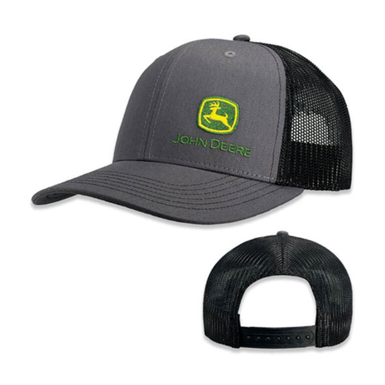 Moline 112 Gray Black Mesh Hat Side Logo Hat - LP82939, 