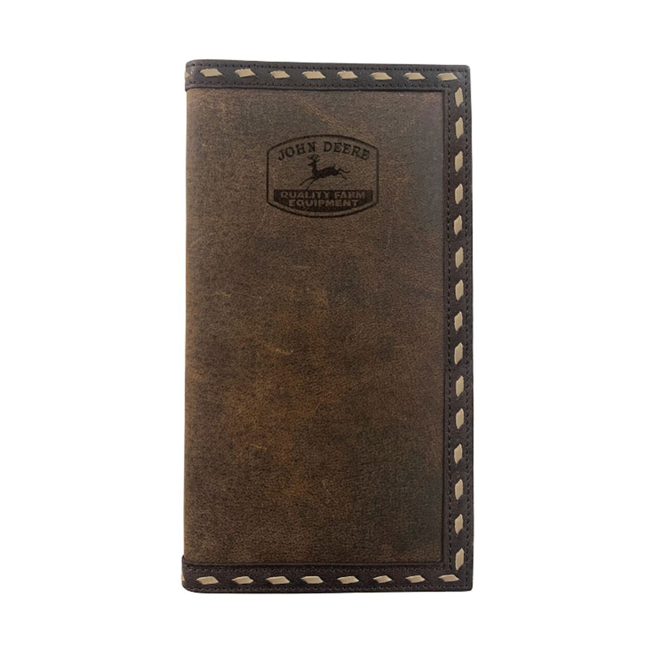 Genuine Leather Laced Checkbook Wallet - LP83122,  image number 0