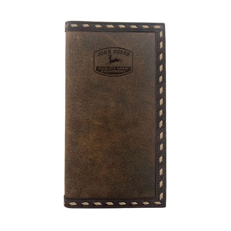 Genuine Leather Laced Checkbook Wallet - LP83122, 