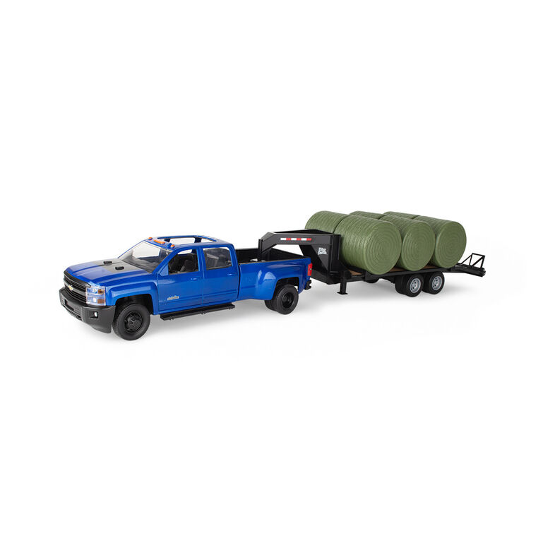 1:16 Big Farm Chevy Pickup with Bales - LP87294, 