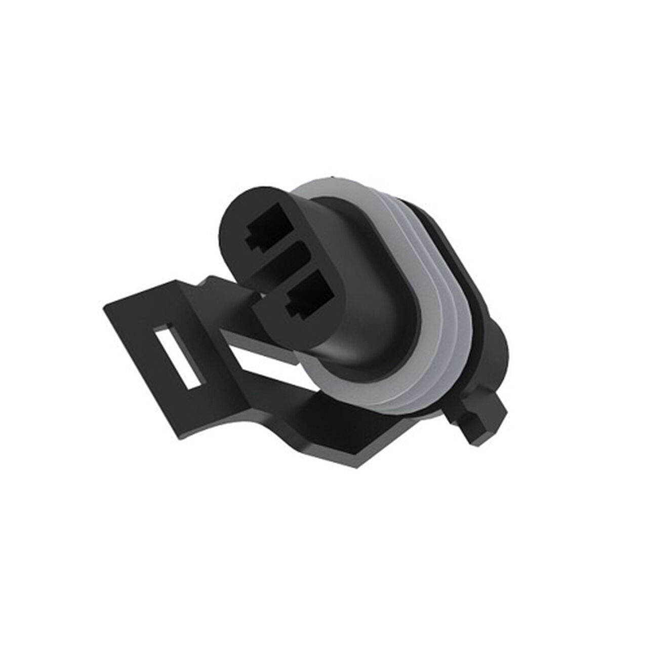 Black Internal Electrical Connector Housing, 3 Cavities - 57M7254,  image number 0