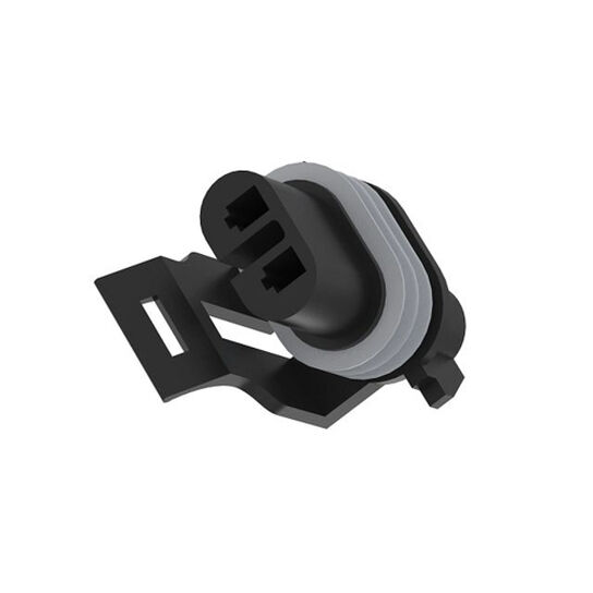 Black Internal Electrical Connector Housing, 3 Cavities - 57M7254,  image number 0