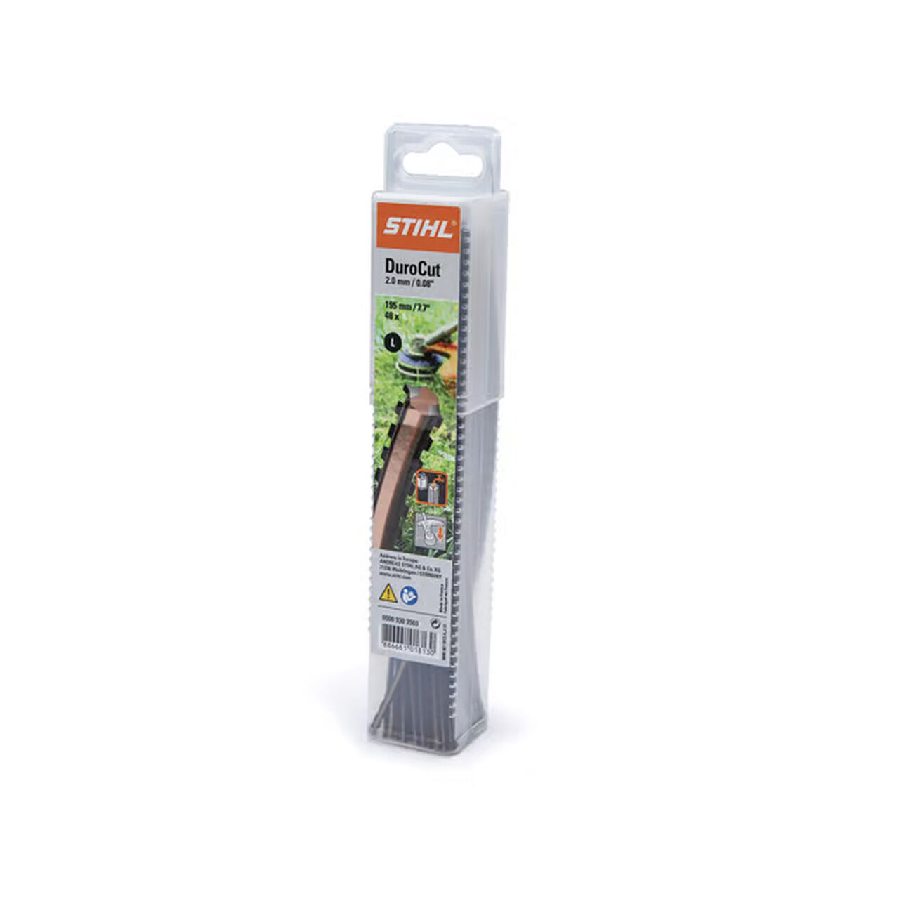 DuroCut Serrated Pre-Cut .155 in D X 7.3 in L Trimmer Line, 48 Count - 0000 930 3505,  image number 0