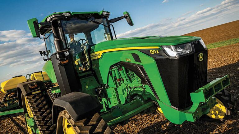 8RX 370 Four-Track Tractor, 