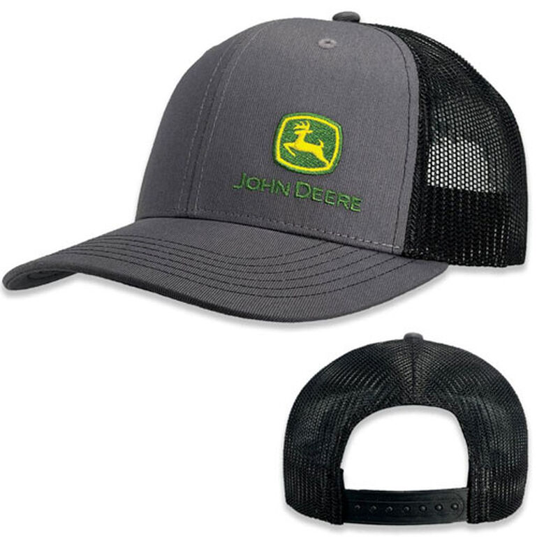 Moline 112 Gray Black Mesh Hat Side Logo Hat - LP82939, 