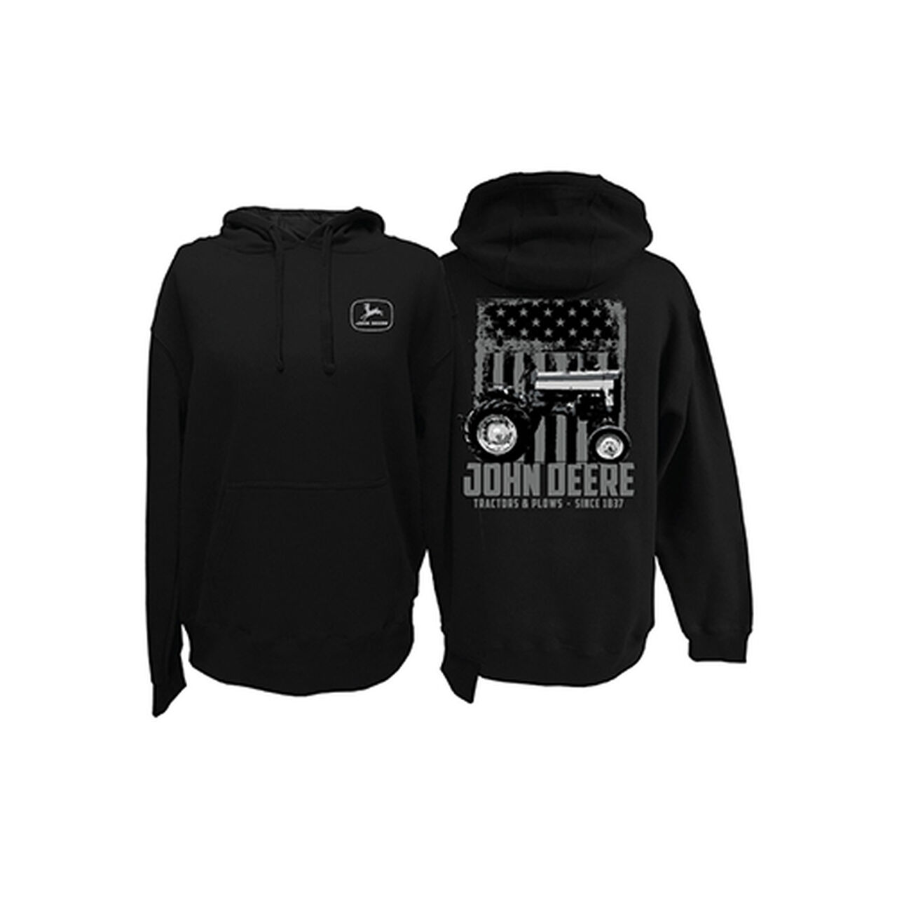 Black Tractor Flag Hoodie Sweatshirt,  image number 0