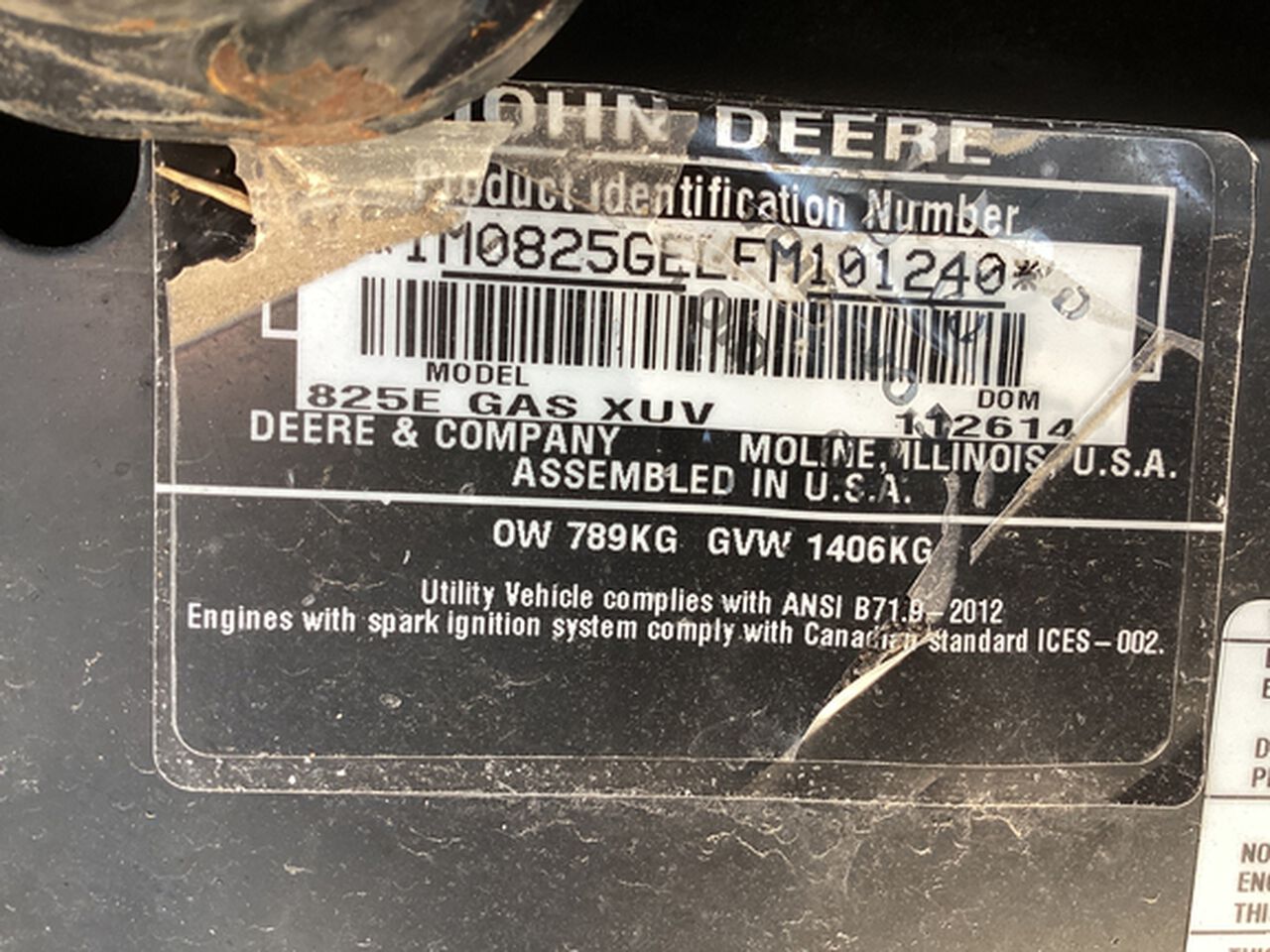 2015 XUV 825I POWER STEER - 446257,  image number 23