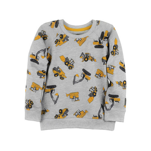 John Deere Gray Construction Equipment Crewneck Sweatshirt LP74629 LP74629 AKRS