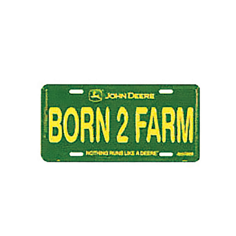 Green Born 2 Farm License Plate - LP85805, 