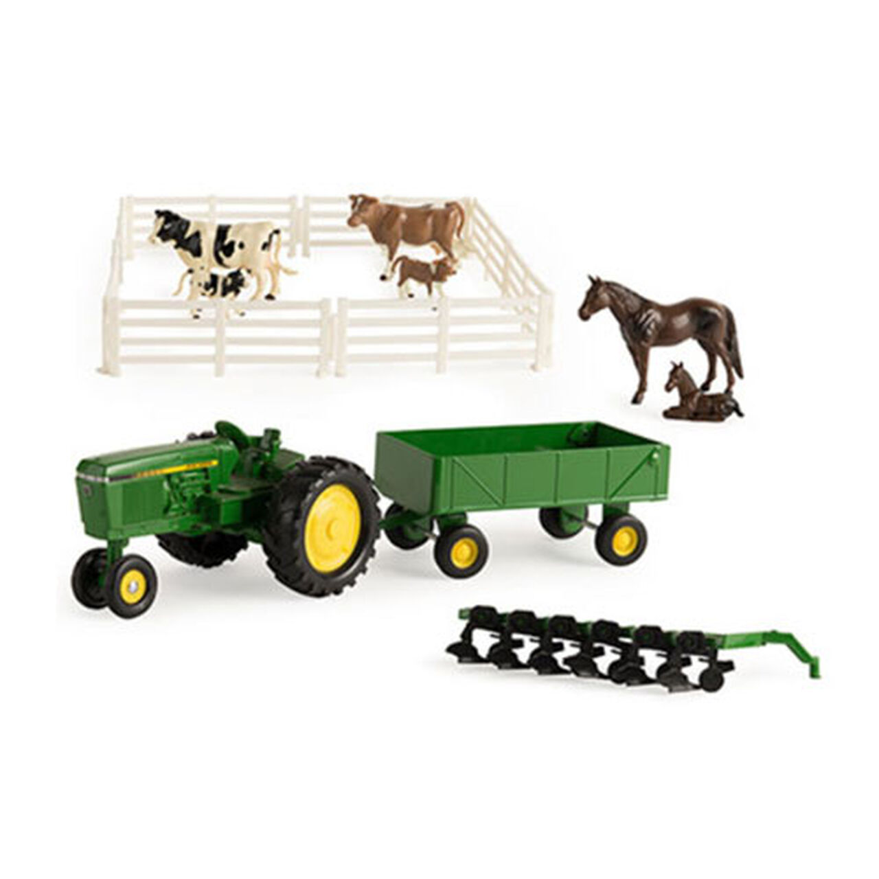 1:32 Scale Die Cast Value Set Tractor Wagon Animals - LP64818,  image number 0