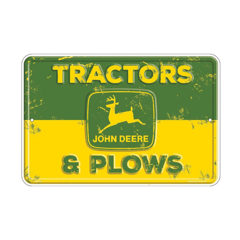 Green and Yellow Tractors & Plows Sign - LP85816, 