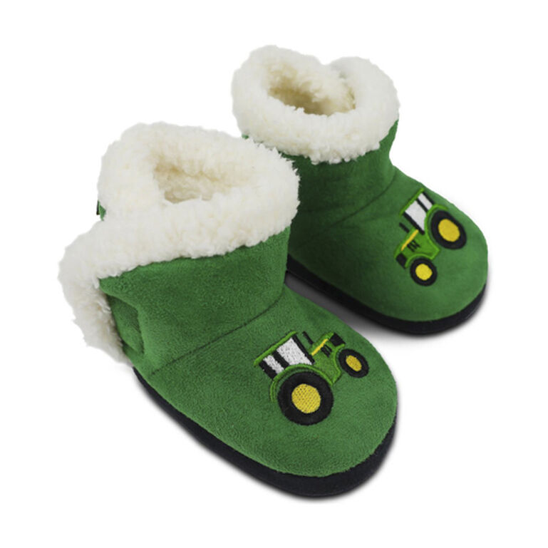Green Tractor Slippers 6/12M - LP74762, 