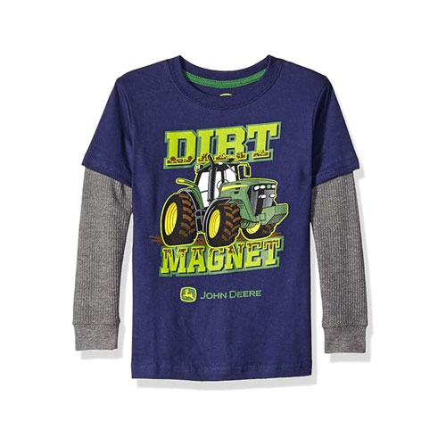 John Deere | Blue Dirt Magnet Long Sleeve T-Shirt - LP65149