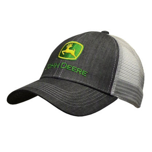 John Deere | Charcoal Twill Gray Mesh Hat - LP67049